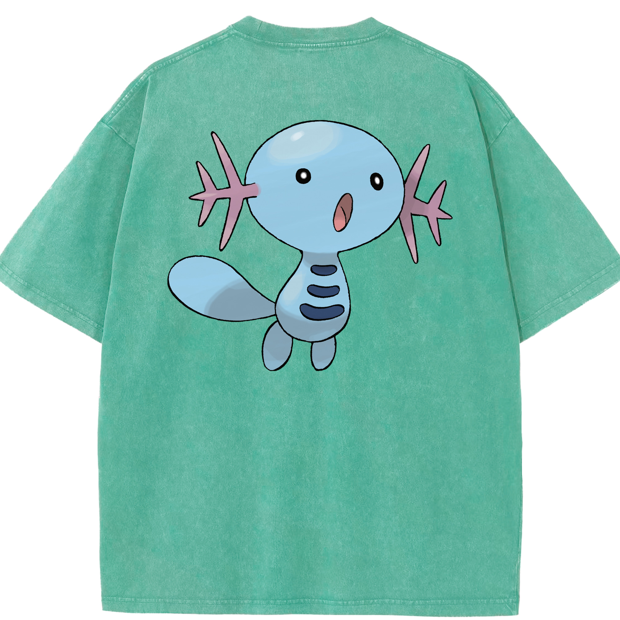 （画像用） ポケットモンスター Pokémon 綿100% ヴィンテージ風 半袖Tシャツ（背面プリント）